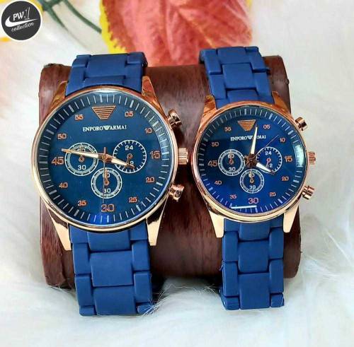 Couple Rubber Watch 