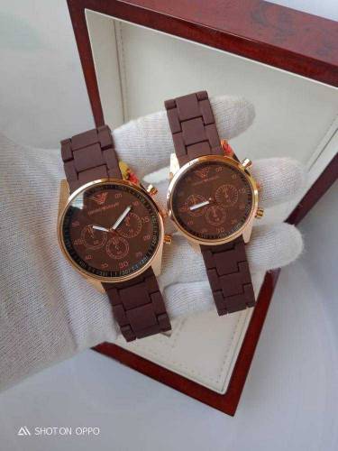 Couple Rubber Watch 