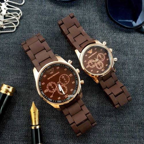 Couple Rubber Watch 