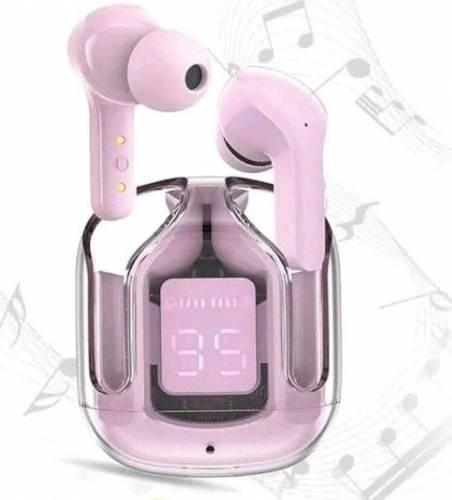 Bluetooth earbuds pink