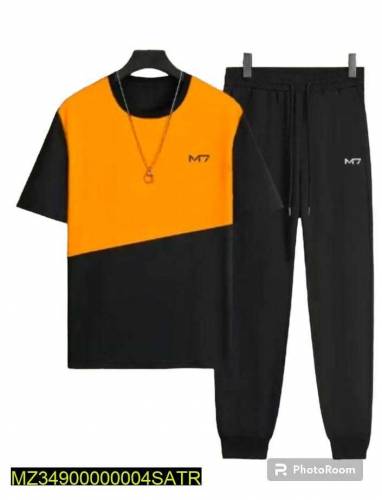 2 pic's unisex polyester printed track  suit 