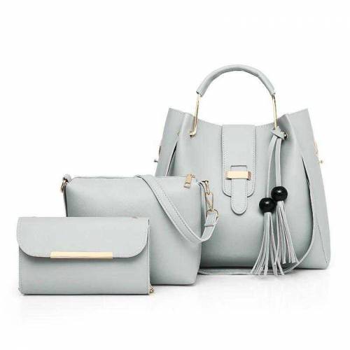 Women 3pc pu leather shoulder bag 