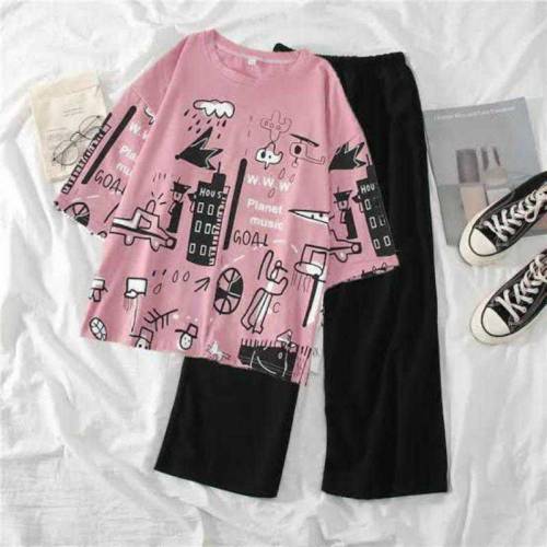 2pcs women stitched shirt and pant with free shipping 