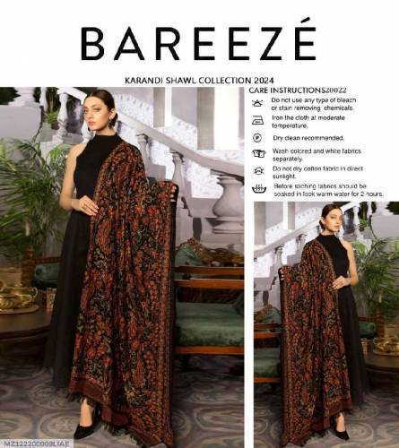 woman's karandi embroidered shawl