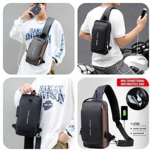 Nylon Cross Body Bag 