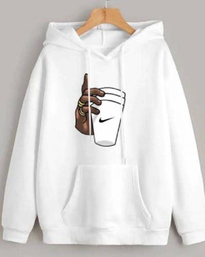 1 Pc Men's Cotton Printed Hoodie 