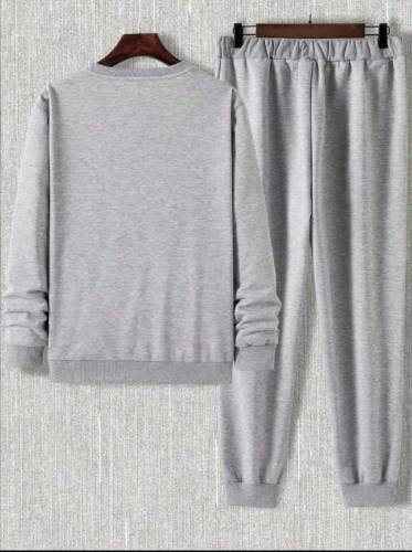 2pcs men,s Polyester printed track suit.