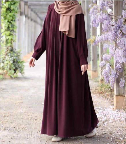 Georgette Plain Full Abaya With Sattoler