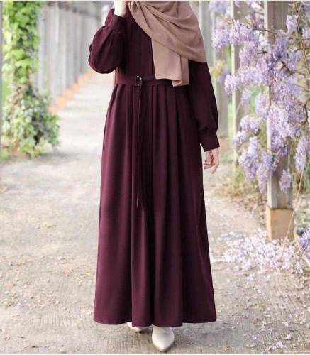 Georgette Plain Full Abaya With Sattoler