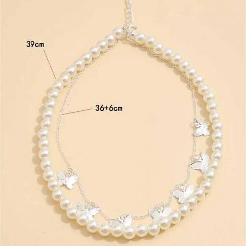 Butterfly Design Double Layer Choker