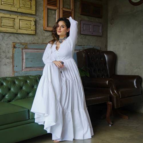 white Jalpari Maxi