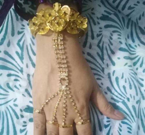 Gold plated bracelet watch bangle 