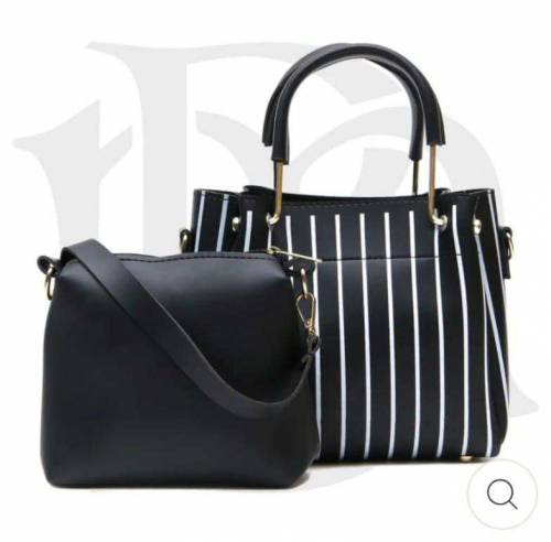 2pc women leather printed hand bags