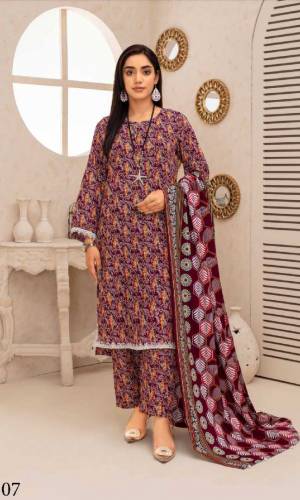 3 Piece printed Doria linen 