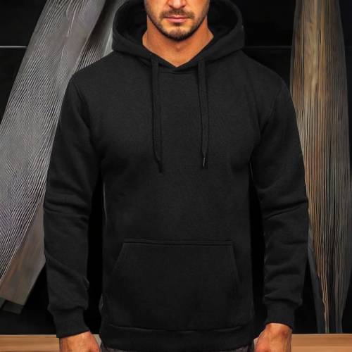 Ultimate Comfort Men's Fleece Plain Hoodie - Perfect for Every Ocasion