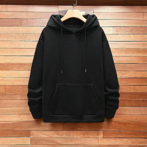 Ultimate Comfort Men's Fleece Plain Hoodie - Perfect for Every Ocasion