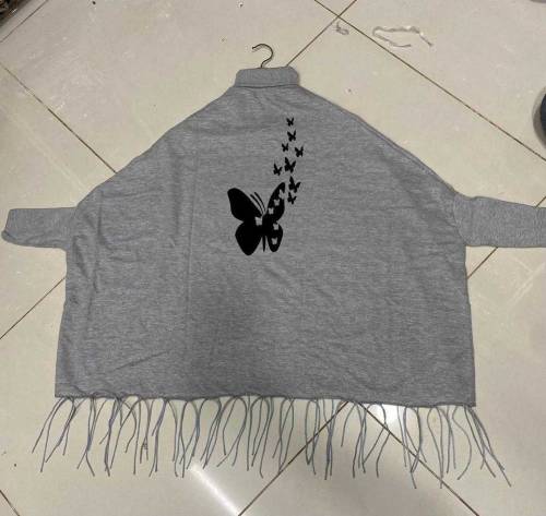 Women's Polyester Herat Printed Poncho Cape Shawl 