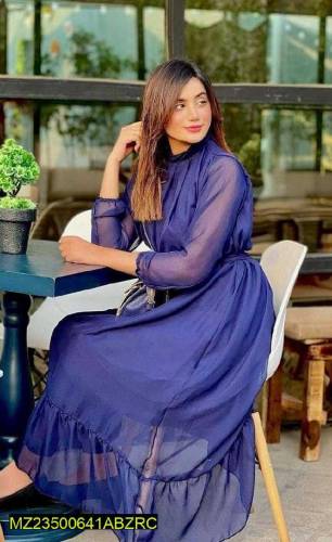 1 pc  woman stitched chiffon frock