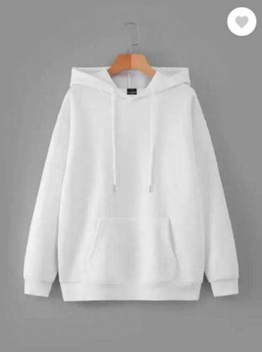 1pcs Men fleece plain hoodie 