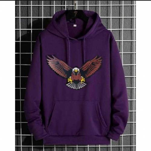 1 pc men fleece printed hoodies 