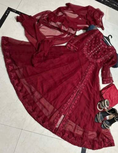 3 pieces stiched Indian maxi