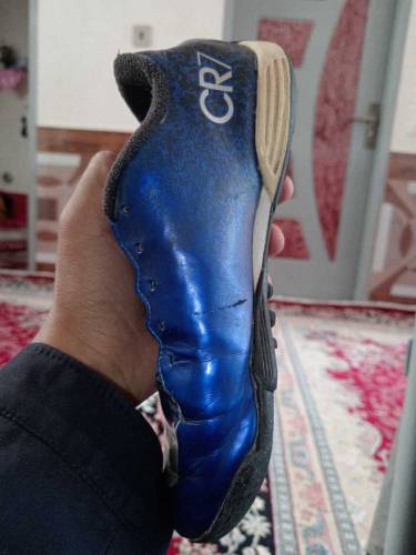 used futsal shoes,blue color, Nike Comapny.