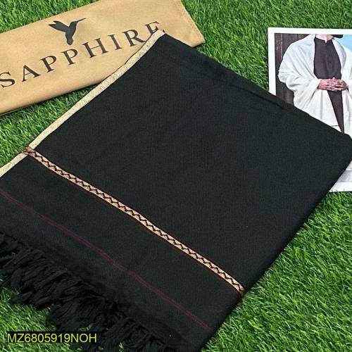 Men's plain woolen shawl