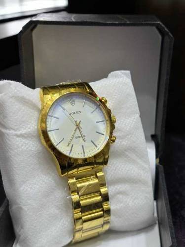 Rolex Quartz Analog Gold Wrist Watch For Men(without Box)