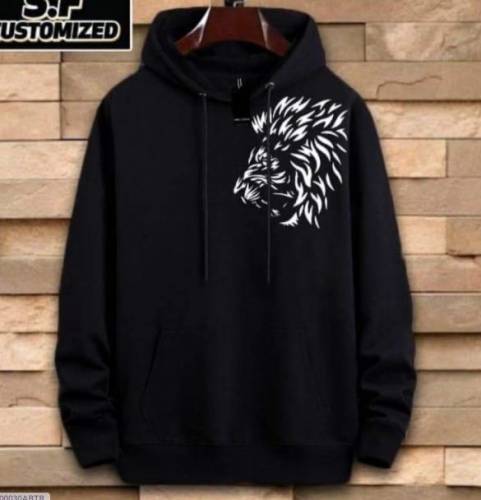 1 Pc Man’s Cotton Printed Hoodie