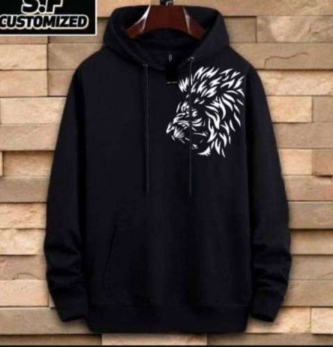 1 Pc Man’s Cotton Printed Hoodie