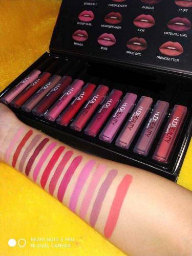Matte Finish Lips Sets,Pack of 12