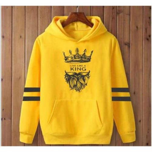 1 Pec Cotton Fleece Printed Hoodie