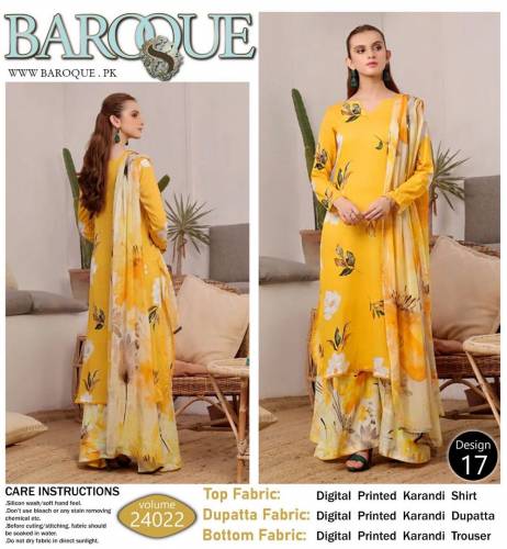 ```ALLHAMDULILLAH```   🍂*_BAROUQE 24022_*🍂*PURE KARANDI**DIGITAL PRINT