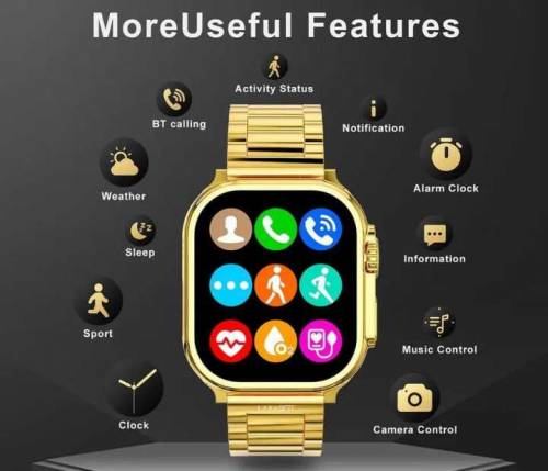 golden smart watch