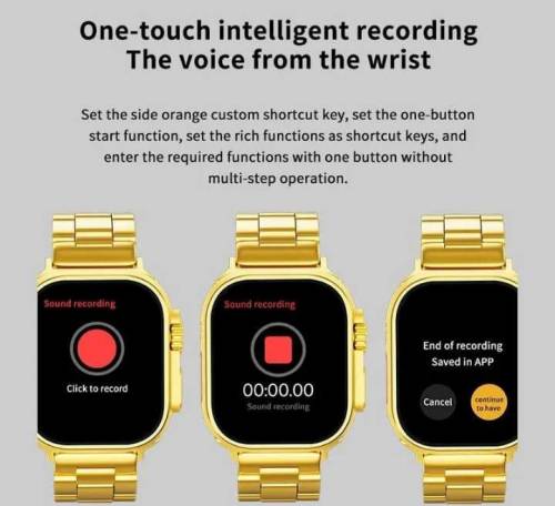 golden smart watch