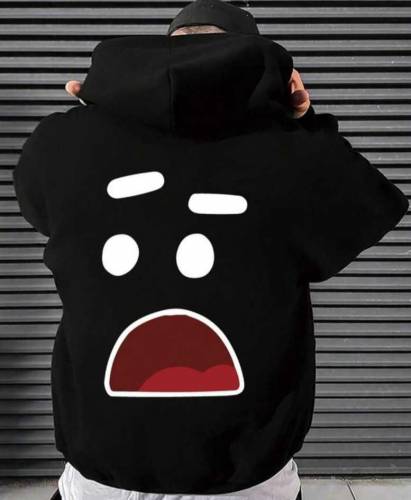 1Pc Men's Fleece Printed Hoodie 👌 