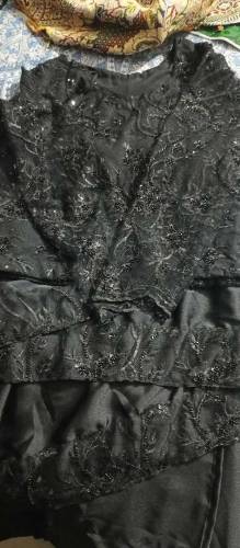 black saree