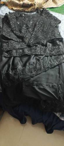 black saree