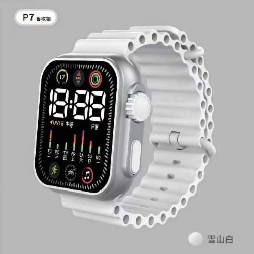 digital LED watch for men boys ultra big display comfortable straps T9