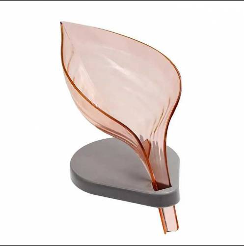 Newstyle Leaf Shape Soap Box Drain Soap Holder Box Bathroom Shower Soa