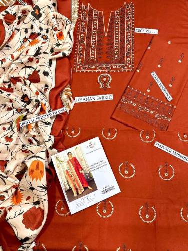 women unstitched 3 piece 