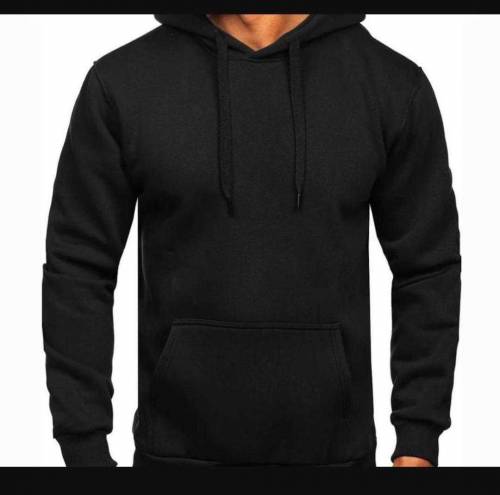 plain black hoddie for men in luxury⚜️and comfortable fabric 💫