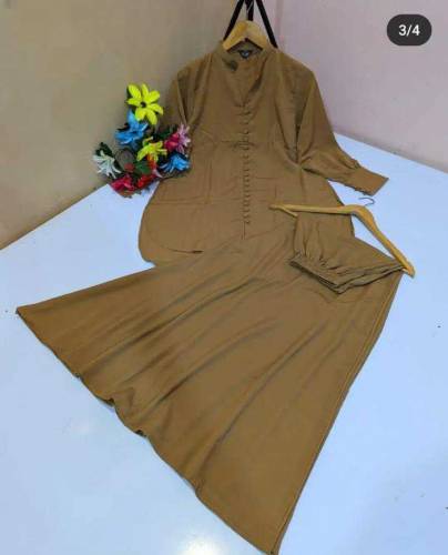 women stitched linen shirt and trouser