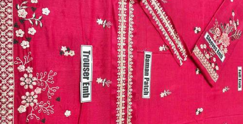  Woman Dhanak embroidered dress