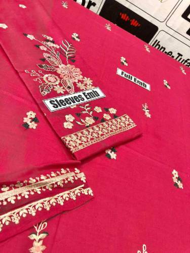  Woman Dhanak embroidered dress