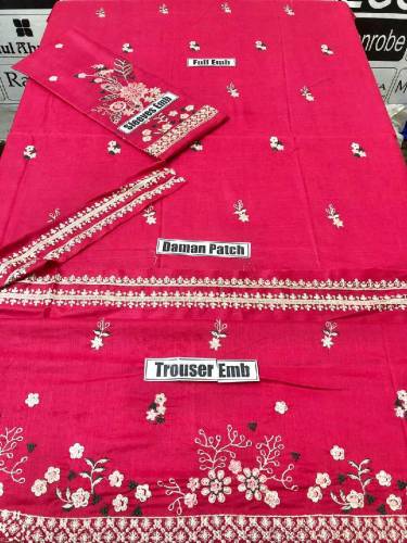  Woman Dhanak embroidered dress