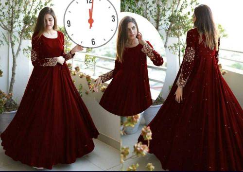 3 Pcs Women's Stitched Fancy Shamoz Silk Embroidered Maxi 
