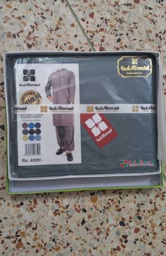 Unstitched Men Suit 4 Mtr Available With Box Pack