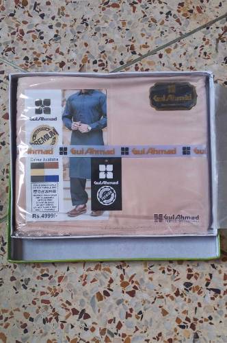 Unstitched Men Suit 4 Mtr Available With Box Pack