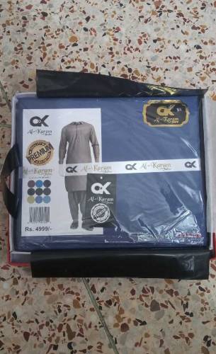 Unstitched Men Suit 4 Mtr Available With Box Pack